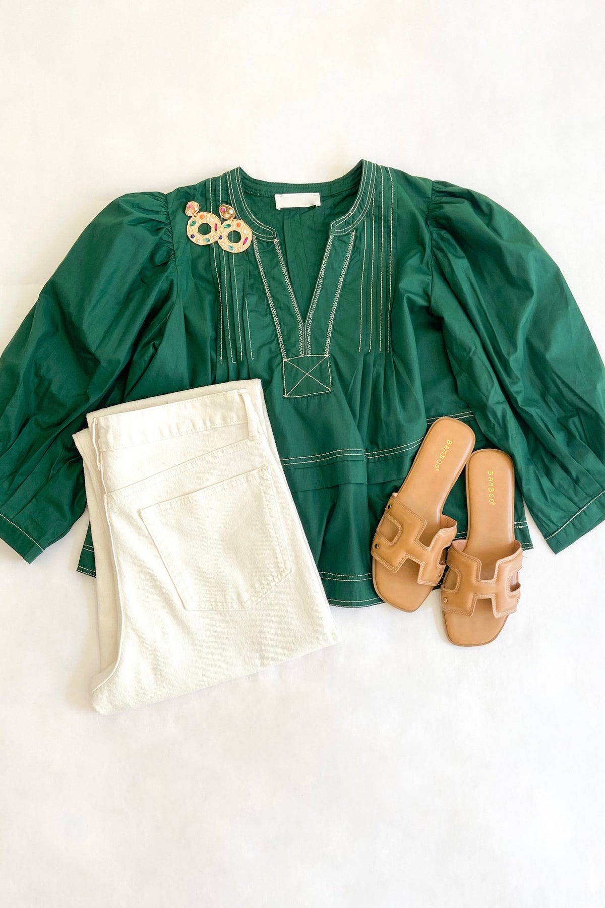 Georgette Blouse Green