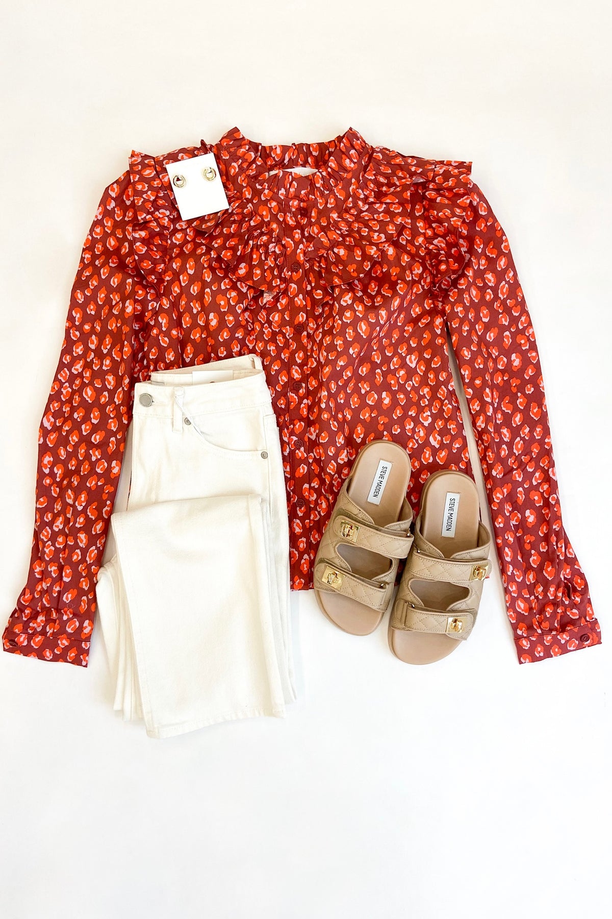 Leopard Poplin Blouse