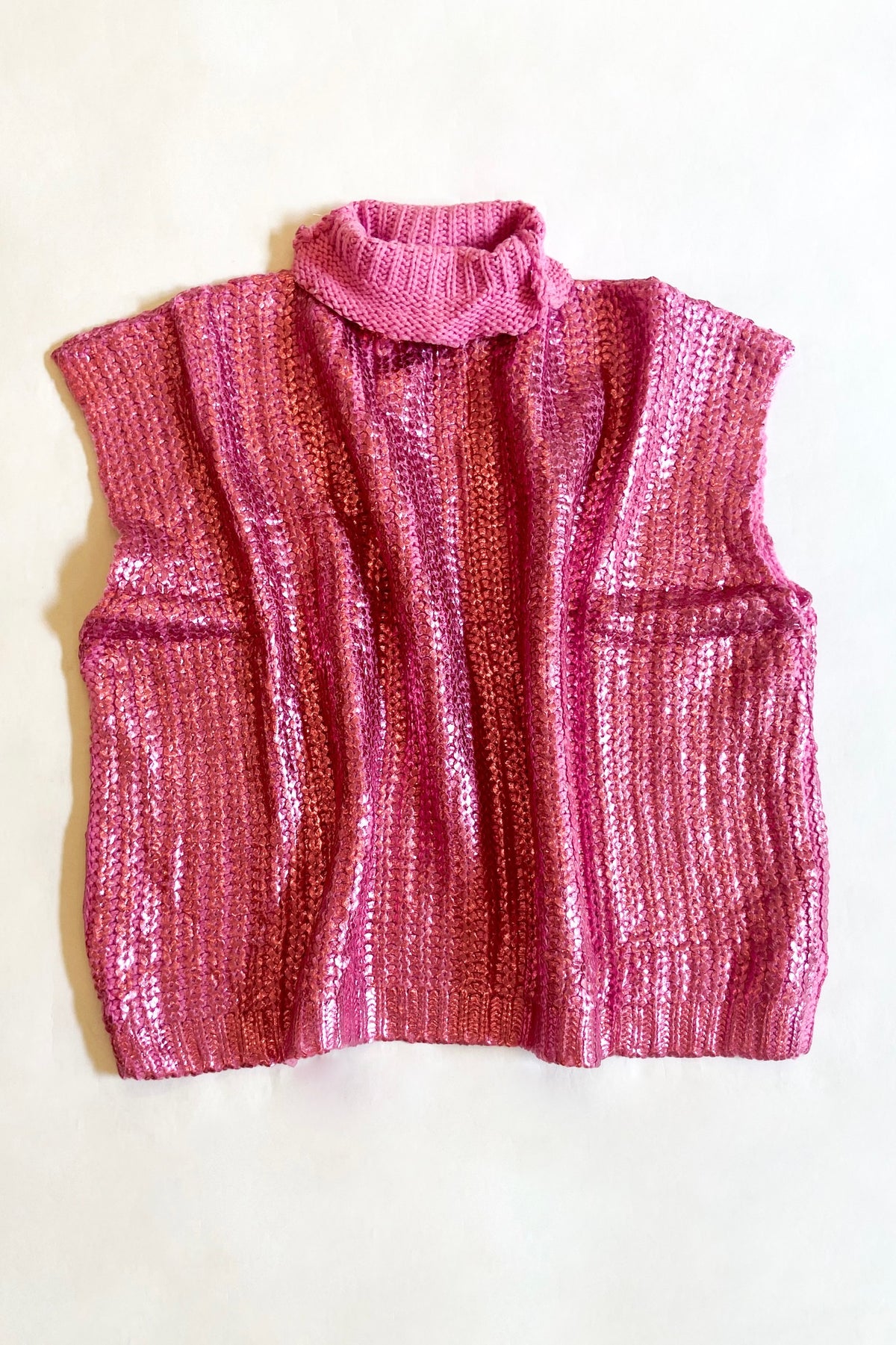 Mollie Metallic Sweater Pink