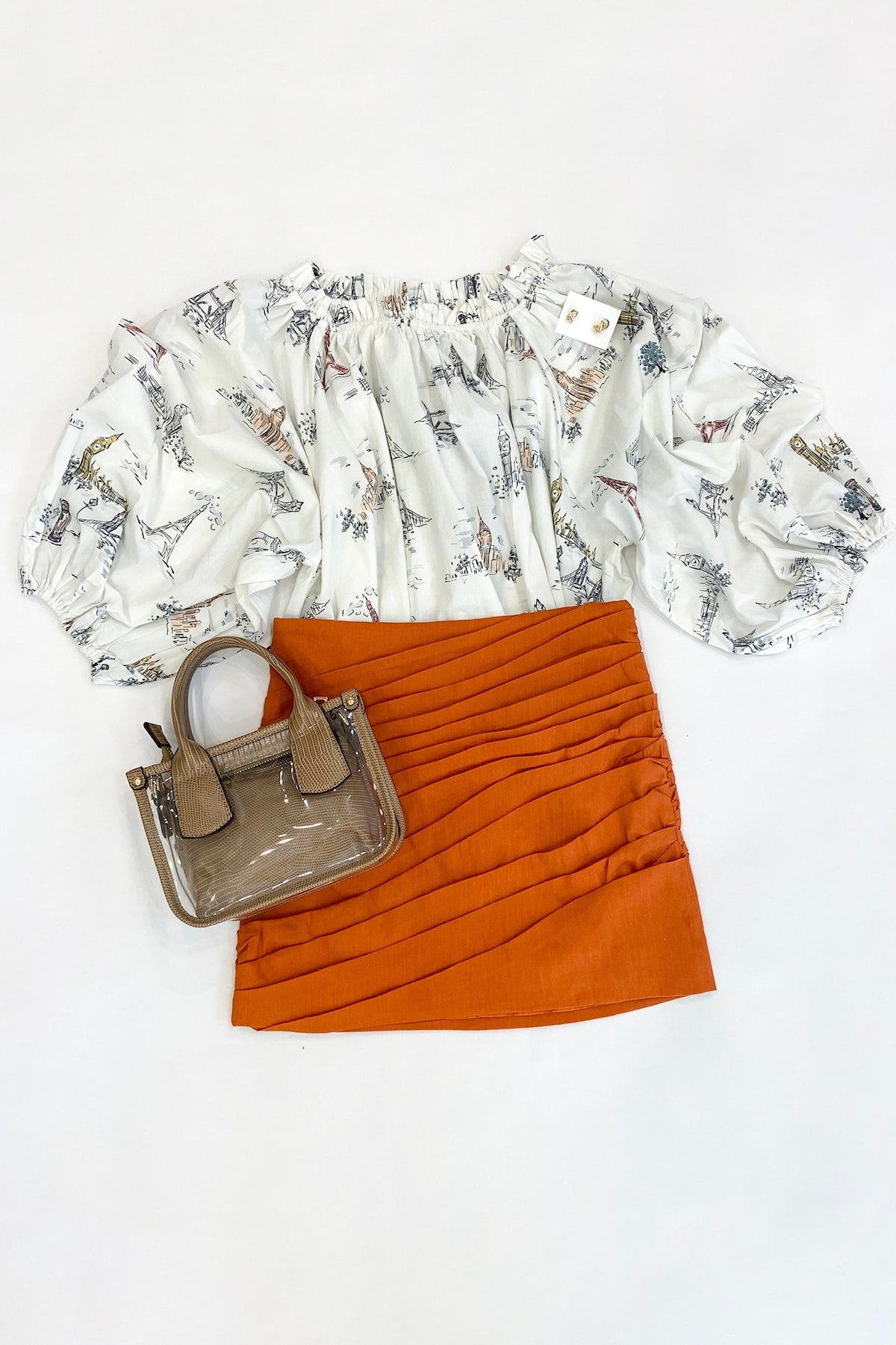 Daya Skirt Burnt Orange