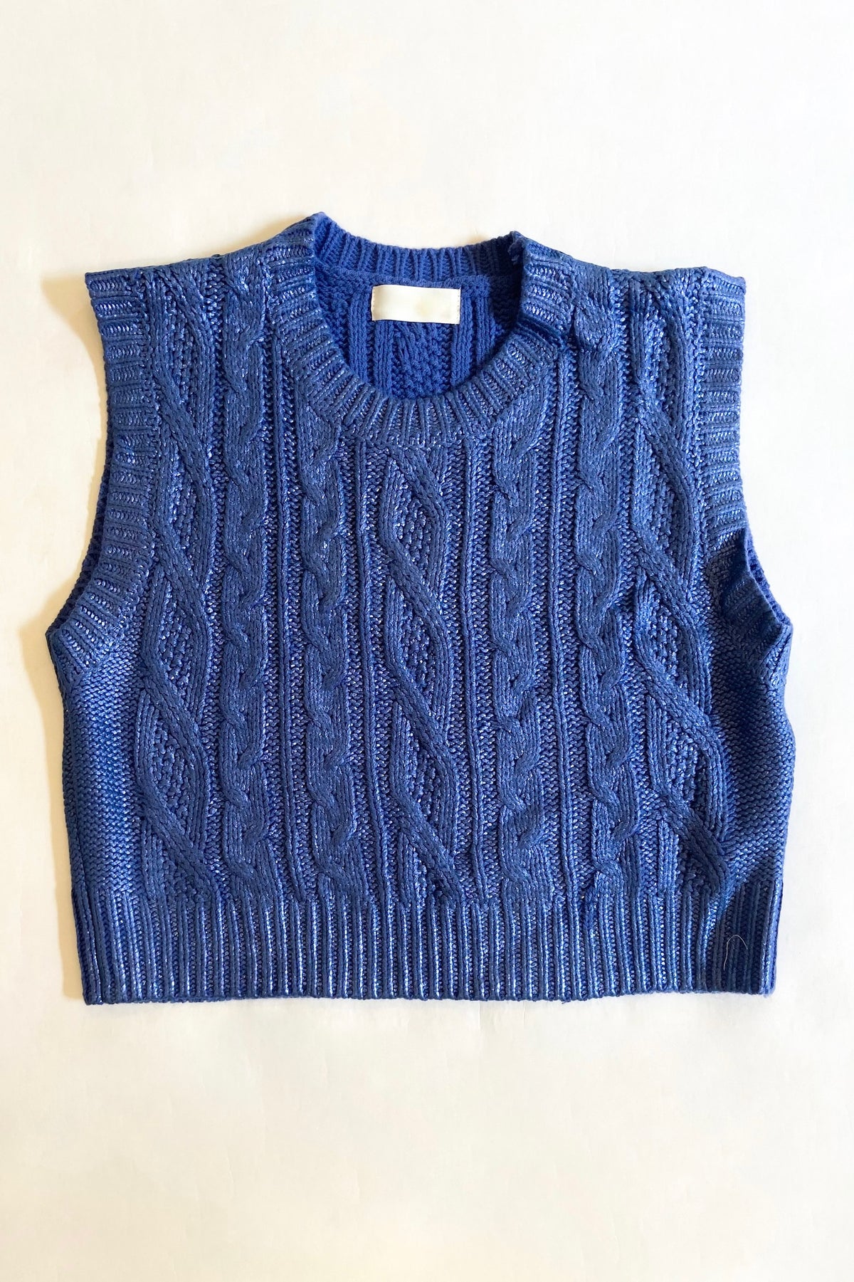 Becca Metallic Sweater Blue