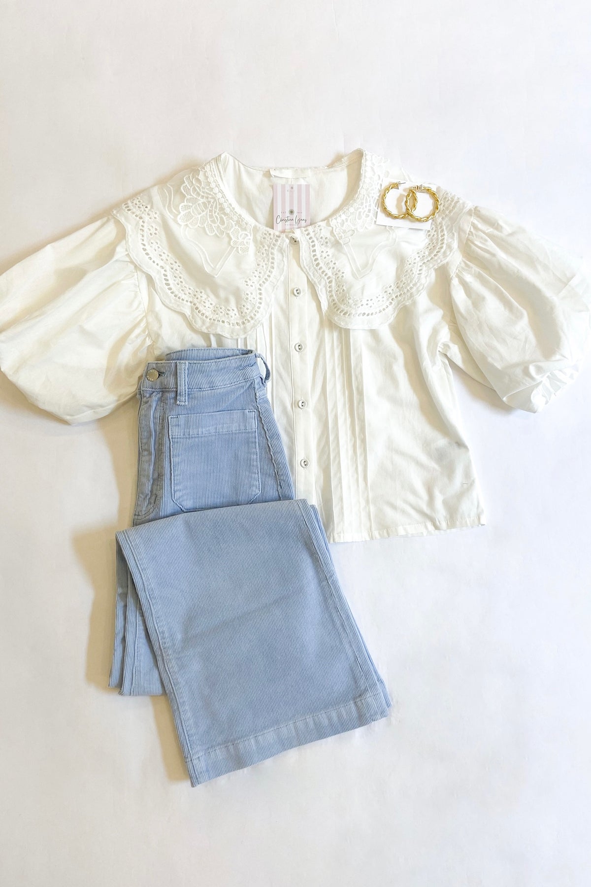 Becca Blouse White