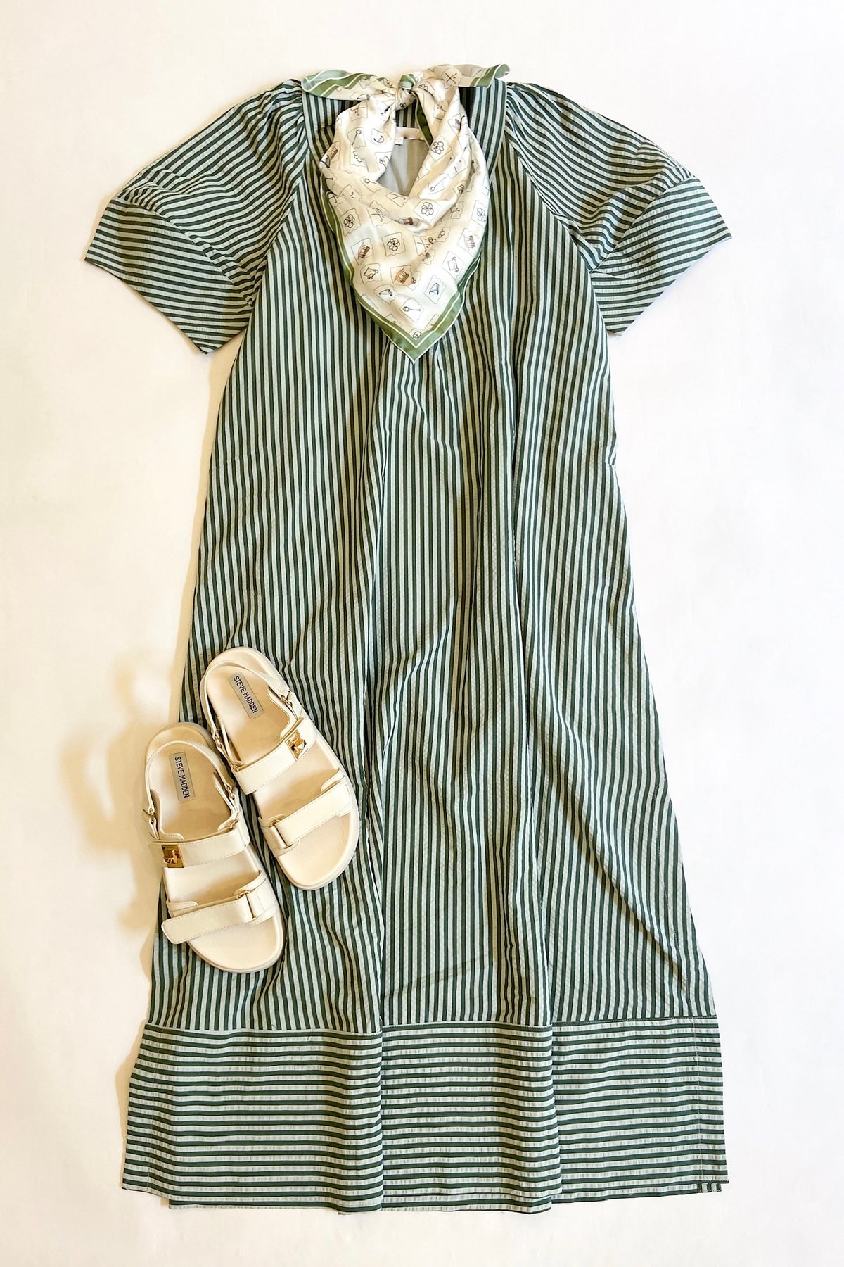 Minty Green Stripe Maxi Dress