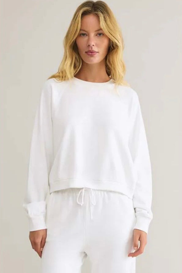 Reset French Terry Sweatshirt White