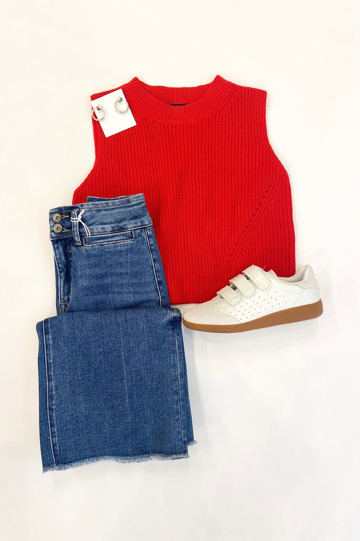 Mozart Crew Neck Sweater Red