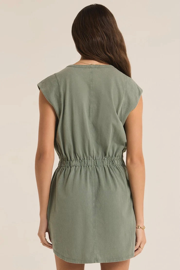 Palm Green Jersey Dress