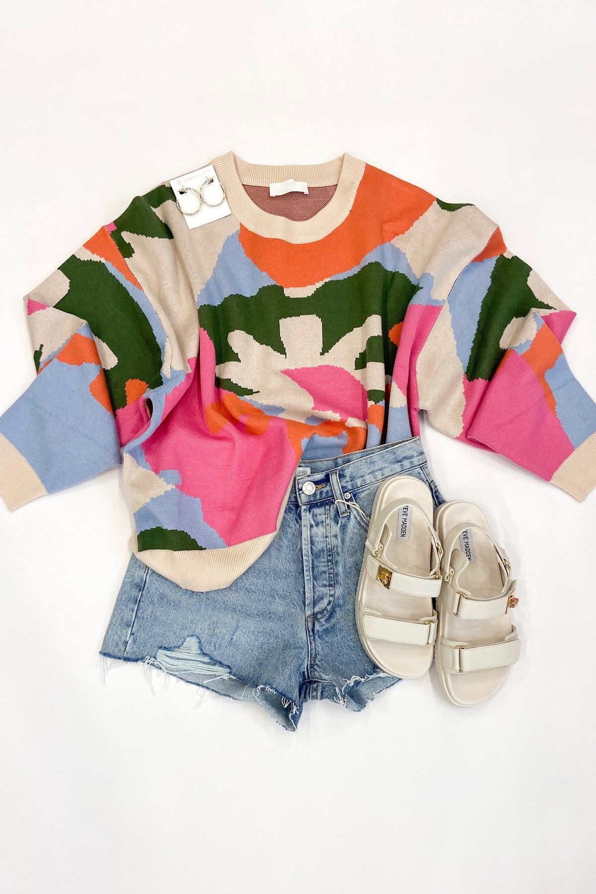 Abstract Multi Sweater