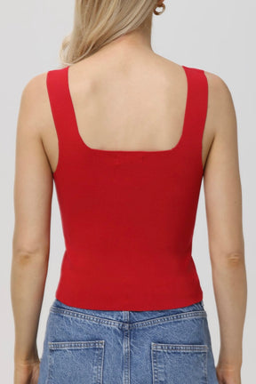 Eva Tank Cherry Red