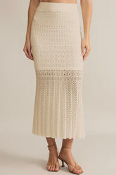 Soria Crochet Skirt Sea Salt