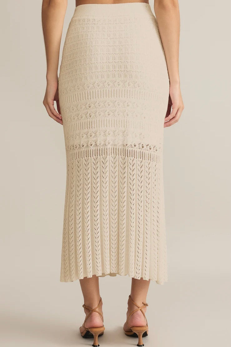 Soria Crochet Skirt Sea Salt