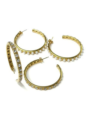 Studded Hoops