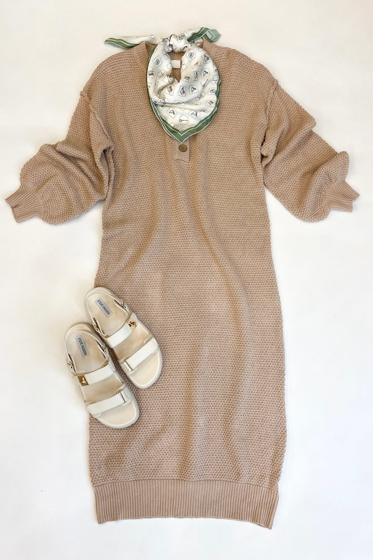 Taupe Knit Dress