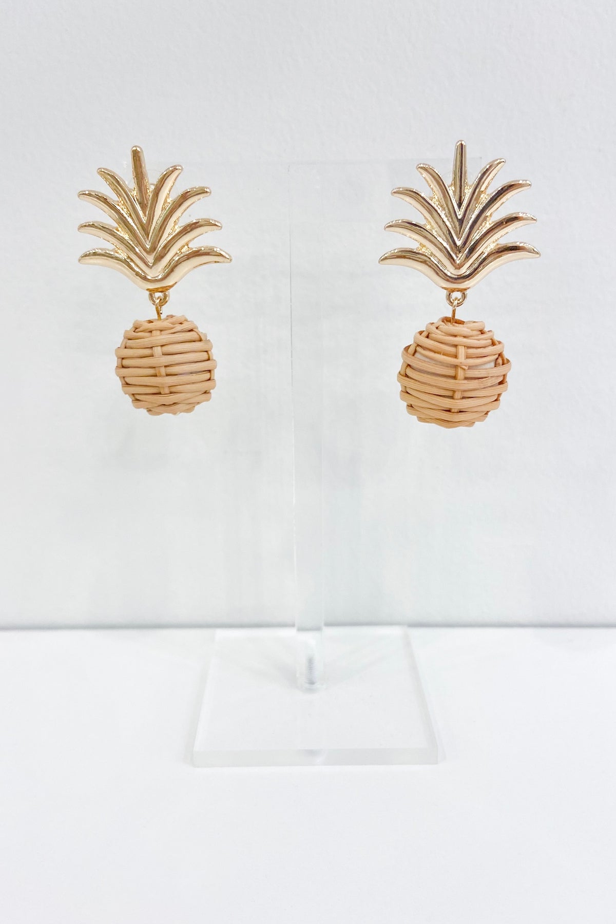 Rattan Frond Earrings