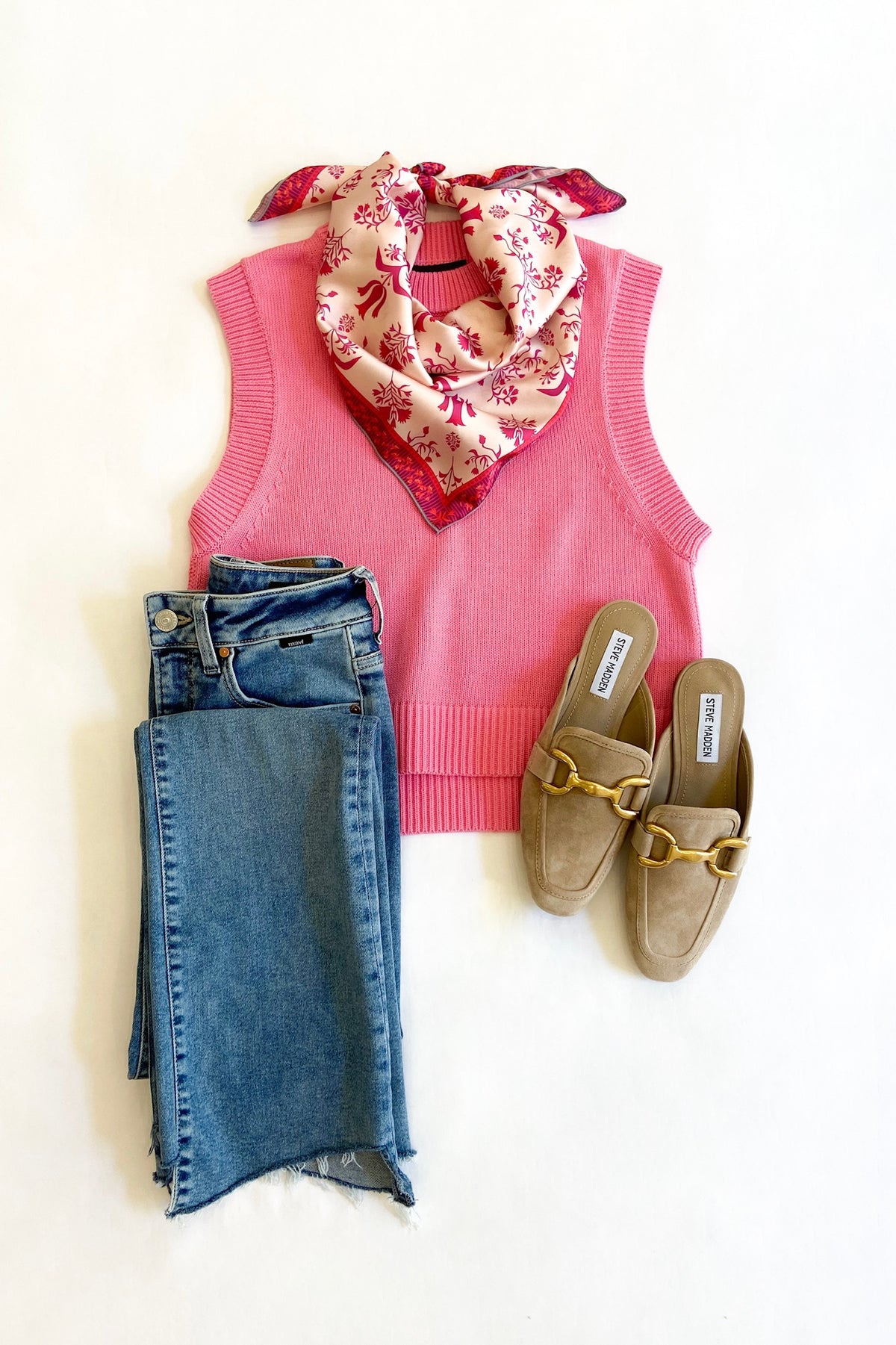 Aurora Pink Sleeveless Sweater