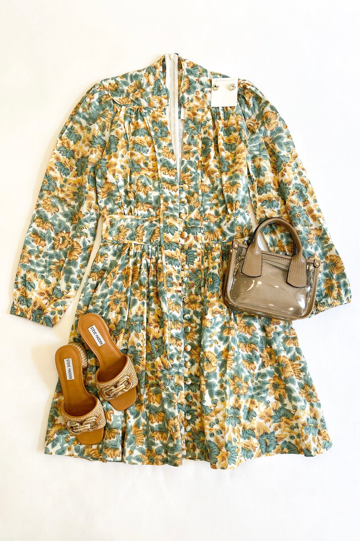 Alex Dress Turquoise Field