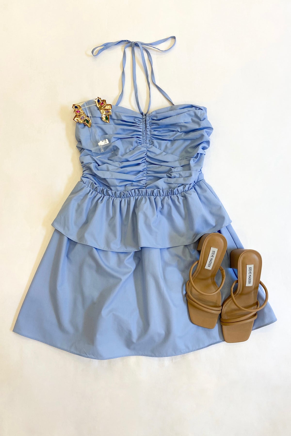 Remi Halter Romper Powder Blue