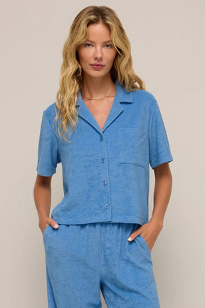 Resort Terry Top Salty Blue