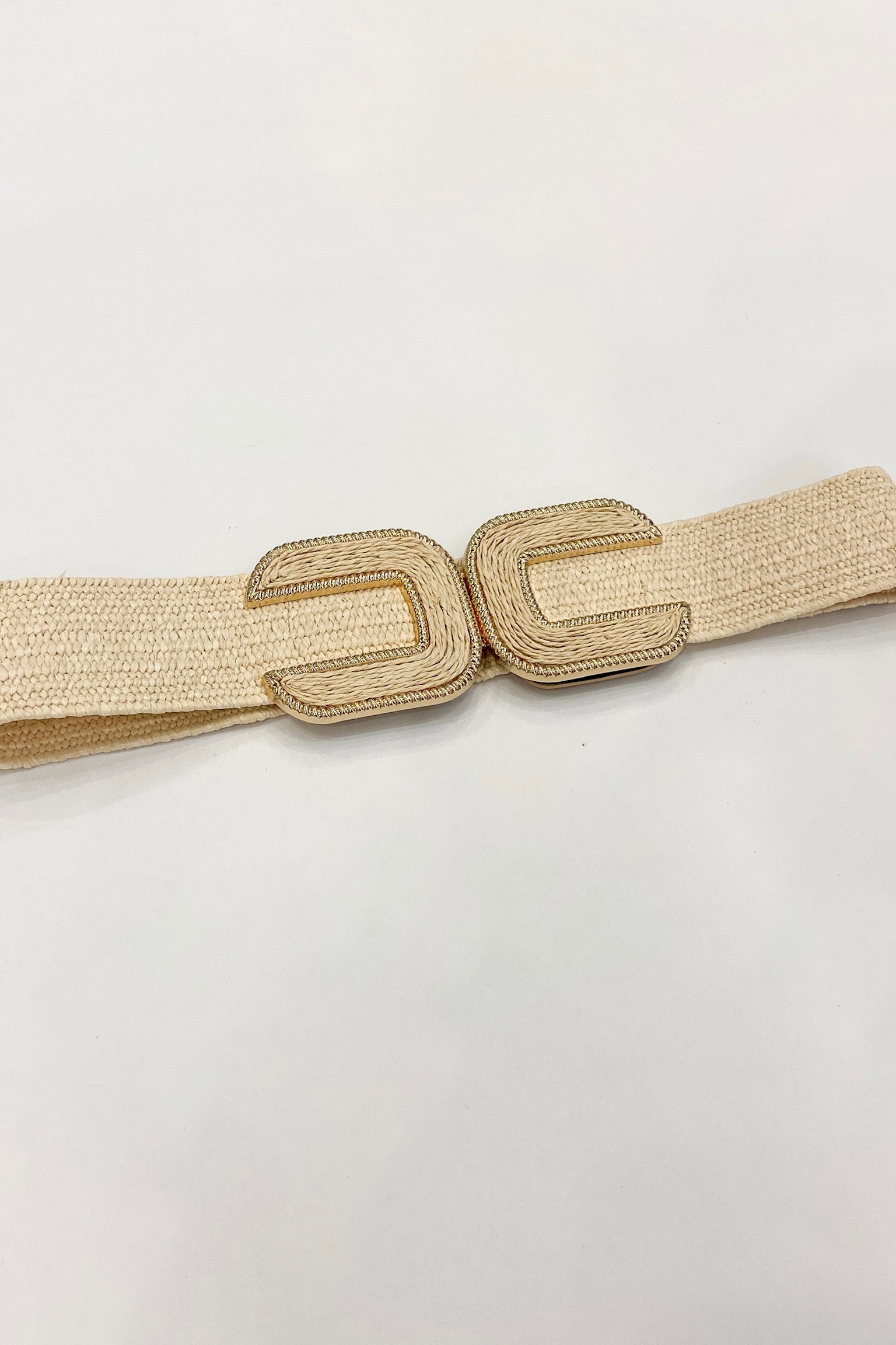 Raffia Woven Belt