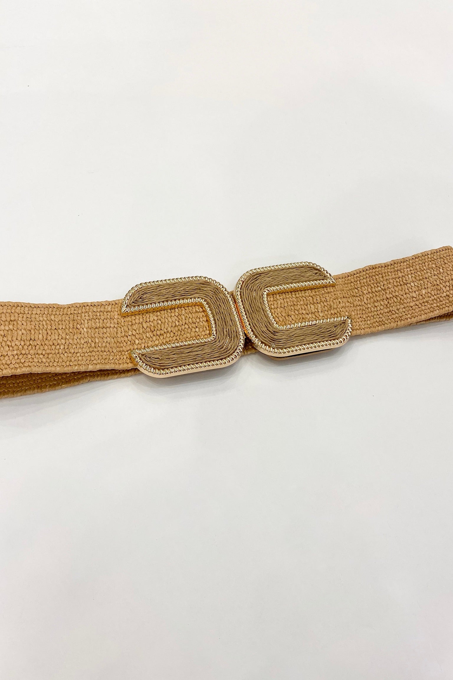 Raffia Woven Belt