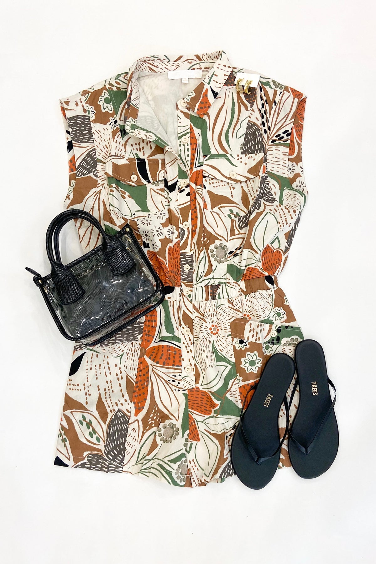 Fall Floral Utility Romper